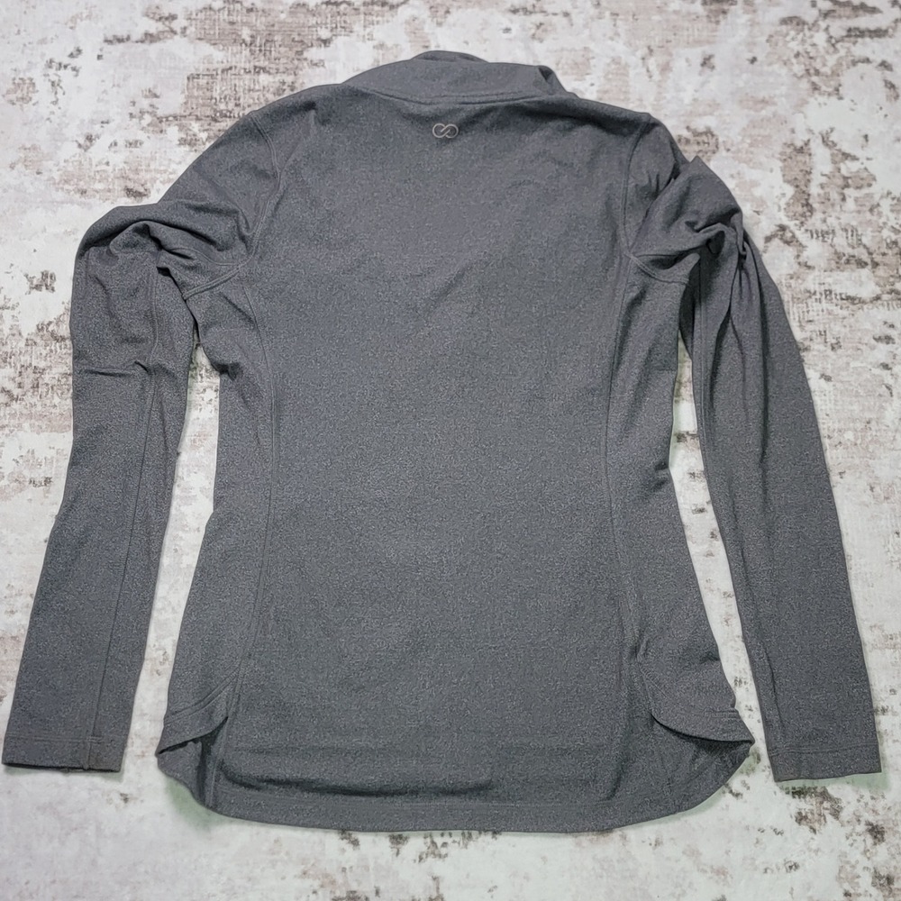 Calia Jacket Womens Full Zip Gray Athletic Yoga Running Lightweight Thumbholes M - Picture 2 of 8